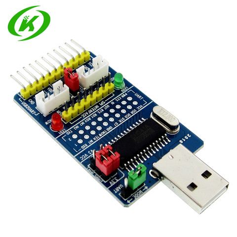 (D42) CH341A USB to SPI I2C IIC UART TTL ISP Serial Adapter Module EPP/MEM Converter For Serial Brush Debugging RS232 RS485 ► Photo 1/1