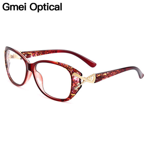 Gmei Optical Trendy Ultralight TR90 Full Rim Women Optical Eyeglasses Frames Female Plastic Myopia Presbyopia Eyewear M1689 ► Photo 1/6
