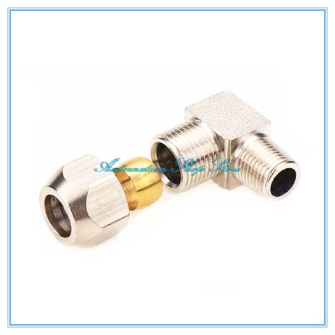 Pneumatic fittings Male Thread Elbow Brass Fit 4 6 8 10 12mm OD Tube Coupler Adapter Connector ► Photo 1/3