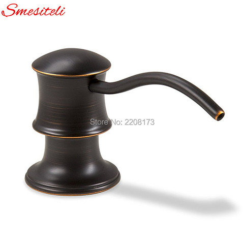 Wholesale Promotional High Quality Antique Country Black Oil Rubbed Bronze Kitchen Countertop In Sink Liquid Dish Soap Dispenser ► Photo 1/6