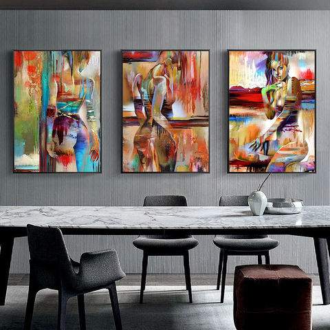 Canvas Painting Women Figure Picture Abstract Wall Art Home Decor Poster