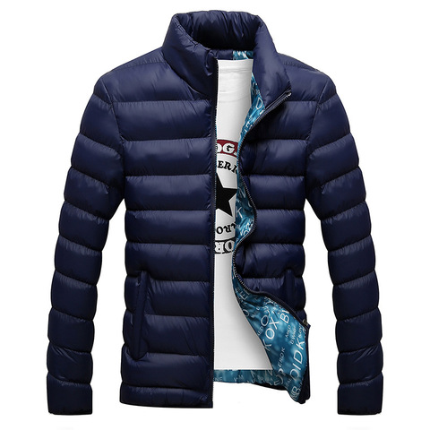 Winter Jacket Men 2022 Fashion Stand Collar Male Parka Jacket Mens