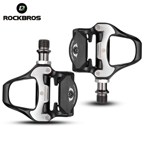 ROCKBROS SPD-SL Cycling Road Bike Bicycle Self-locking Pedals Ultralight Aluminum Alloy 2 Sealed Bearing Bicycle Pedal Bike Part ► Photo 1/6