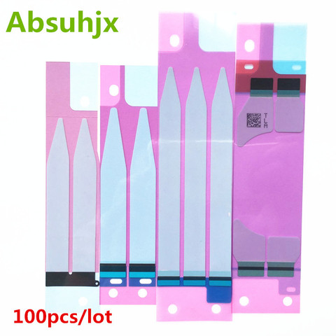 Absuhjx 100pcs Battery Sticker for iPhone 6 6S Plus 7 7P 3M Adhesive Double Tape Pull Trip Grue for iPhone 8 X 8P 5S 5C  ► Photo 1/2