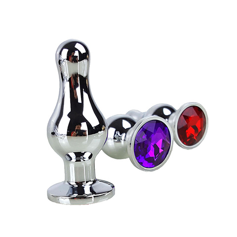 New Metal Anal Plugs + Crystal Jewelry, 7 Colors Small Anal Sex Toys For Women & Men Anal Beads,Anal Tube Adult Sex Products ► Photo 1/6