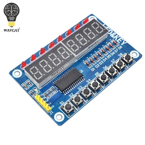 TM1638 Module Key Display For AVR Arduino New 8-Bit Digital LED Tube 8-Bit WAVGAT ► Photo 1/6