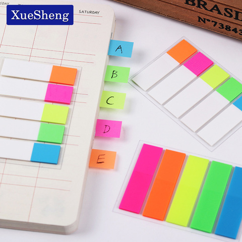 1 Pack (100 Small Pages) Cute Colored Memo Pad Bookmark Marker Memo Flags Sticky Notes Office Supplies ► Photo 1/1