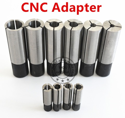 12.7mm-3.175 4 6 6.35 8 10mm-1PCS,Free post CNC Collet conversion sleeve High-precision adapter,engraving machine accessories ► Photo 1/6