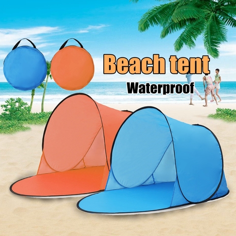 Outdoor Portable Waterproof Camping Beach Tent Pop Up Open Camping Tent Fishing Hiking Outdoor Automatic Instant Portable ► Photo 1/6