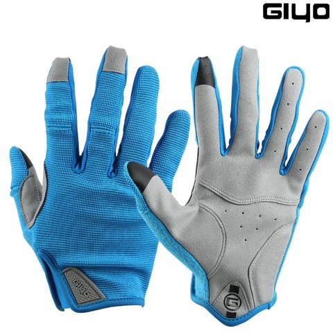 Giyo 2022 Bicycle Full Finger Sport Gloves Breathable Cycling Long Mittens Bicicleta Touchscreen Road Bike Shock Absorbent Glove ► Photo 1/5