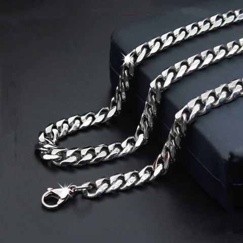 Fashion high-end new titanium steel stainless steel necklace six face magic chain domineering men's jewelry sweater chain hot ► Photo 1/5