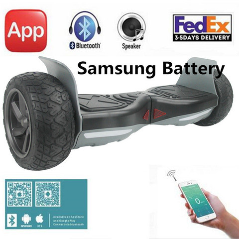 LUDUO Ultra Wide Hoverboard Scooter Bluetooth +Speaker Wheel