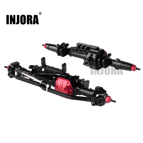 INJORA Complete Metal RC Car Front Rear Axle for 1:10 RC Rock Crawler Axial WRAITH 90018 90020 90045 RR10 90048 90053 ► Photo 1/6