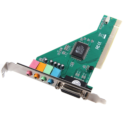 New 4 Channel 5.1 Surround 3D PC PCI Sound Audio Card w/Game MIDI Port Sound Card ► Photo 1/1