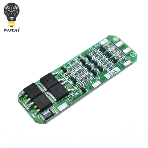 WAVGAT 3S 20A 18650 Li-ion Lithium Battery Charger PCB BMS Protection Board For Drill Motor 12.6V Lipo Cell Module 64x20x3.4MM ► Photo 1/6
