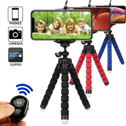 Tripod for phone tripod monopod selfie remote stick for smartphone iphone tripode for mobile phone holder bluetooth tripods ► Photo 1/6
