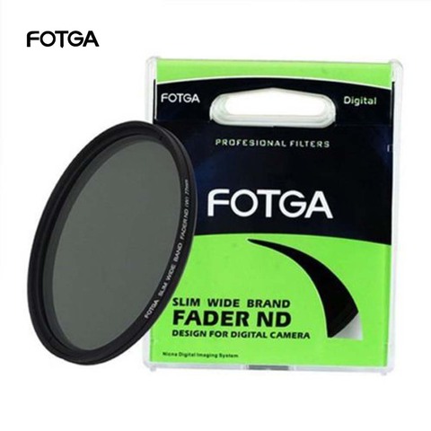 FOTGA Fader Variable Adjustable Slim Neutral Density ND Lens Filter ND2 to ND400 43/46/52/55/58/62/67/72/77/82/86mm for Nikon ► Photo 1/6