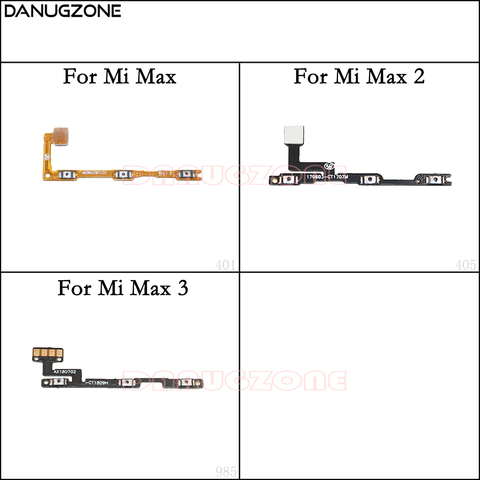 Power Button On / Off Volume Mute Switch Button Flex Cable For Xiaomi Mi Max 2 3 Max2 Max3 ► Photo 1/4