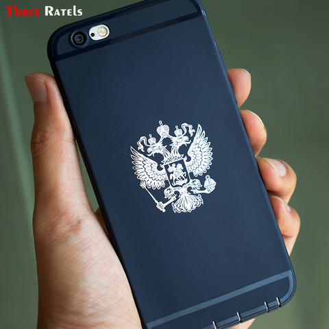 Three Ratels Coat of Arms of Russia Nickel Metal decals Russian Federation car stickers for mobile phone Eagle Emblem for car ► Photo 1/6