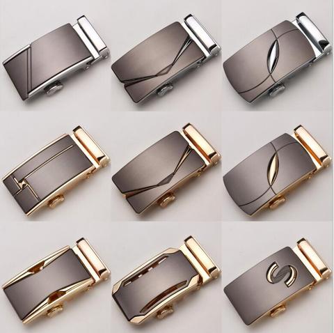 ZPXHYH Fashion Men's Business Alloy Automatic Buckle Unique Men Plaque Belt Buckles for 3.5cm Ratchet Men Apparel Accessories ► Photo 1/5