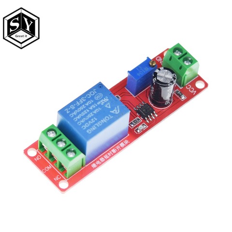 1pcs NE555 Timer Switch Adjustable Module Time delay relay Module DC 12V Delay relay shield 0~10S ► Photo 1/5