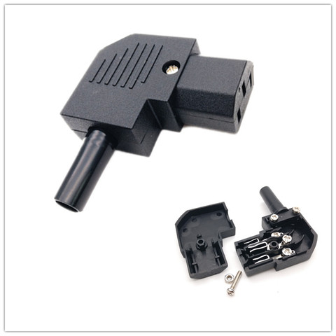 IEC C13 Right Angle Rewirable Horizontal Connector 125V-250V C13 90 Degree Plug ► Photo 1/1
