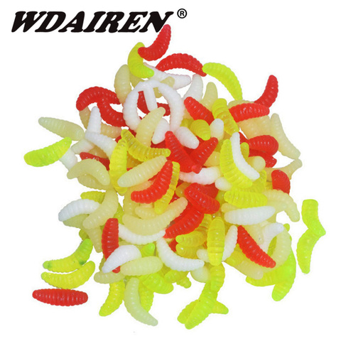 50Pcs/lot Worm Soft Bait 20mm 0.5g Fishing Lure Swimbait Silicone Soft Lure Wobblers Artificial Bait for Fishing Peche FA-366 ► Photo 1/6