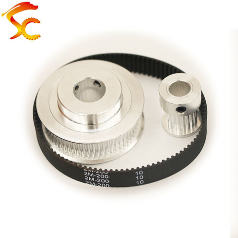 Timing Belt Pulley GT2 40 teeth 20 teeth Reduction 1:2/2:1 3D printer accessories belt width 10mm Bore 8&8mm ► Photo 1/5