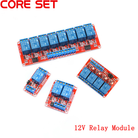 12V 1 2 4 8 Channel Relay Module Board Shield with Optocoupler Road High and Low Level Trigger Relay for Arduino ► Photo 1/5