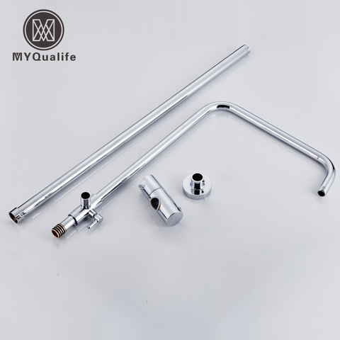 Newly Chrome Brass & ABS Sliding Shower Bar & Shower Head Holder Bathroom Adjust Height Shower Faucet Pipe ► Photo 1/4
