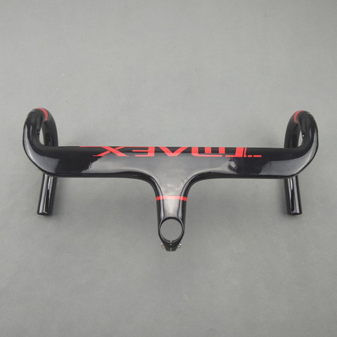  Cycling Handlebar Road Bike Handlebars/Bent bar 400/420/440mm Carbon Handlebars Black/Red Glossy Bicycle Handlebar ► Photo 1/5