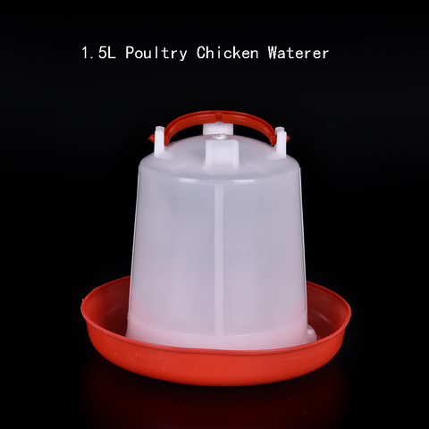 1.5L Chicken Drinker Poultry Chicken Quail Pheasant Automatic Waterer Drinker Feeder Pet Supply ► Photo 1/6
