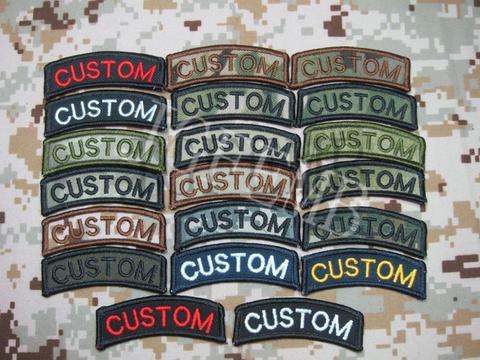 Arc Custom name Tape Text brand Morale tactics Military Embroidery patch ► Photo 1/6