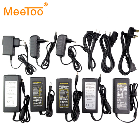 EU/US/UK/AU Plug DC 5V/12V/24V Power Supply 1A/2A/3A/4A/5A/6A/7A/8A Power Adapter Switching Charger For 5050 3528 5630 Led Strip ► Photo 1/5