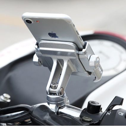 Universal Aluminum Alloy Motorcycle Phone Holder For iPhoneX 8 7 6s Support Telephone Moto Holder For GPS Bike Handlebar Holder ► Photo 1/6