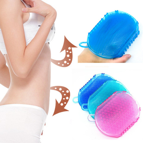 1Pcs Soft Silicone Massage Scrub Gloves for Peeling Body Bath Brush Exfoliating Gloves Foot Brush for Body Brush Body Cleaner ► Photo 1/1
