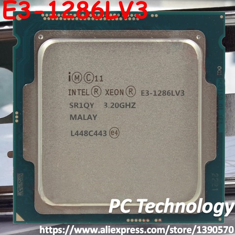 Original Intel Xeon E3-1286LV3 CPU 3.20GHz 8M LGA1150 1286L V3 Quad-core Desktop E3-1286L V3 processor Free shipping E3 1286LV3 ► Photo 1/1