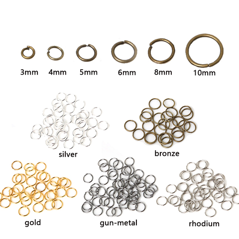 200pcs Stainless Steel Open Jump Rings Split Rings Making Connector  Accessories