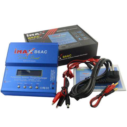 IMAX B6 AC 80W B6AC Lipo NiMH 3 S / 4S / 5S RC Battery Balance Charger + EU US AU UK Plug Power Cable ► Photo 1/6