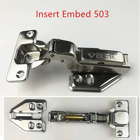 Insert Embed 503 High quality Stainless steel removable Hinges Hydraulic Furniture Hinges Damper Buffer Cabinet door Hinges ► Photo 1/1