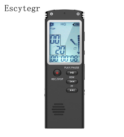 Escytegr 8GB/16GB/32GB Digital Voice Recorder Audio Recording Voice Activated Telephone Record MP3 Player Dictaphone ► Photo 1/6