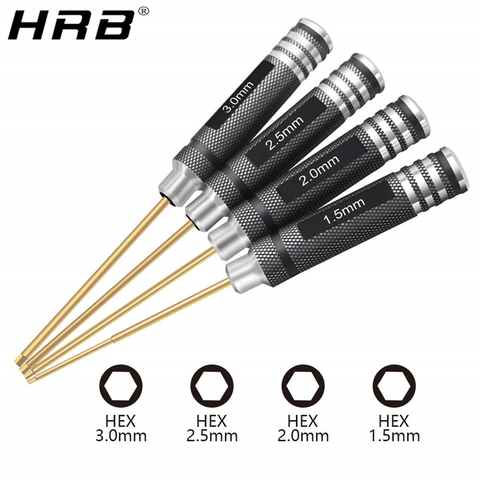 1.5mm 2.0mm 2.5mm 3.0mm Hex Screw Driver Screwdriver Set Hexagon Tool Kit For FPV Racing Drone Heli Airplanes Cars Boat RC Parts ► Photo 1/6