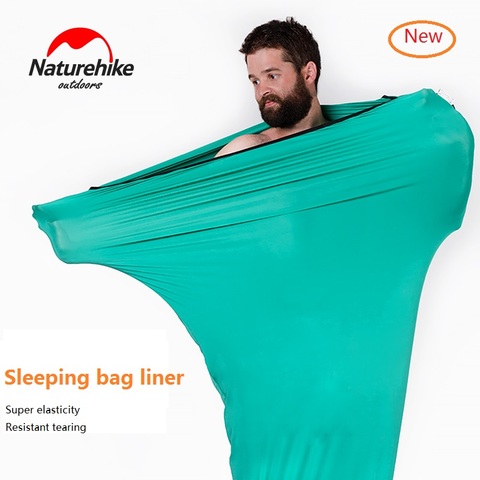 Naturehike factory sell new Outdoor travel high elasticity sleeping bag liner portable carry sheet hotel anti dirty sleeping bag ► Photo 1/6