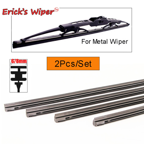 2PCS 6mm/8mm Car Auto Rubber Strip Refills For Metal Wiper Blades Windshield 14