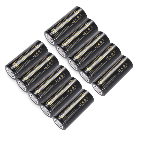 10PCS LiitoKala 26650 5000mah 26650-50A Li-ion 3.7v Rechargeable Battery for Flashlight 20A ► Photo 1/6