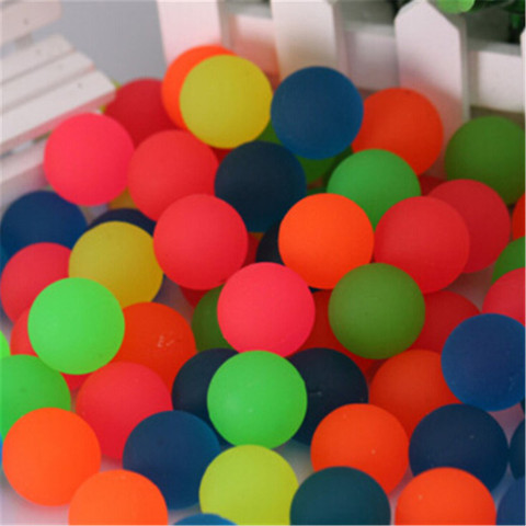 10pcs Colorful Toy Elastic Rubber Ball Mixed Bouncy Ball Child Children Kids Outdoor Sport Games Jumping Balls Bath Bouncy Toys ► Photo 1/6