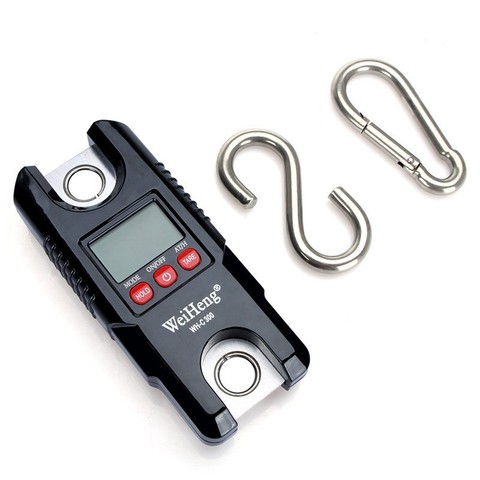 300kg Mini Crane Scale Portable LCD Digital Electronic Stainless Steel Hook Hanging Weight Crane Scales Loop Weighing Balance ► Photo 1/6