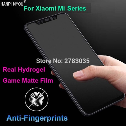For Xiaomi Mi 9 9T 8 SE Lite Note 10 Pro Full Cover Matte Real Soft Hydrogel Film No Fingerprint Frosted Game Screen Protector ► Photo 1/6