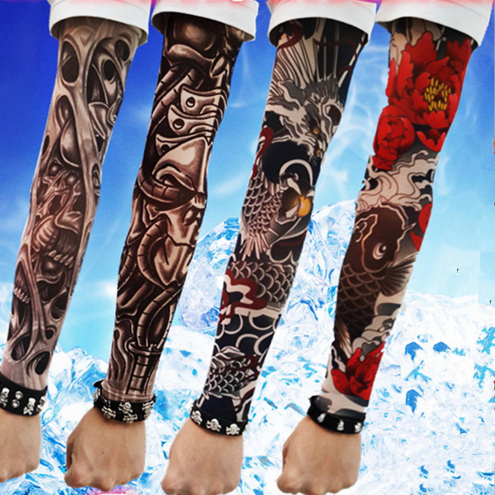 Protection Outdoor Arm Warmer  Long Sleeves Cycling Sports  Tattoo Arm Sleeves 