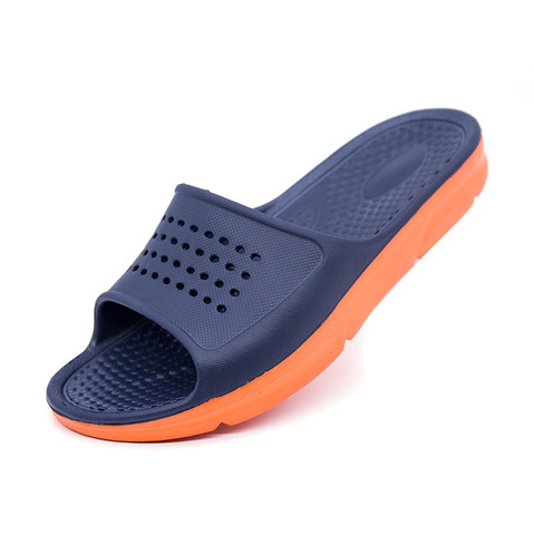 Men's footwear Man Hollow Flat Bath Soft Slippers Summer Indoor & Outdoor Slippers Free Shipping sapato masculino Male Flip-Flop ► Photo 1/1